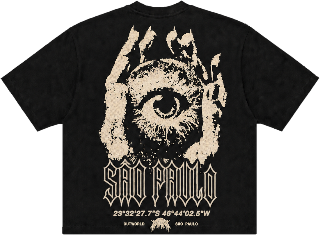 Camiseta de techno SÃO PAULO OLHO da Raver Lab, foto 2